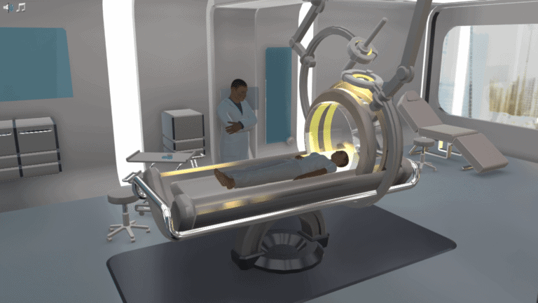 MRI test virtual lab from Labster