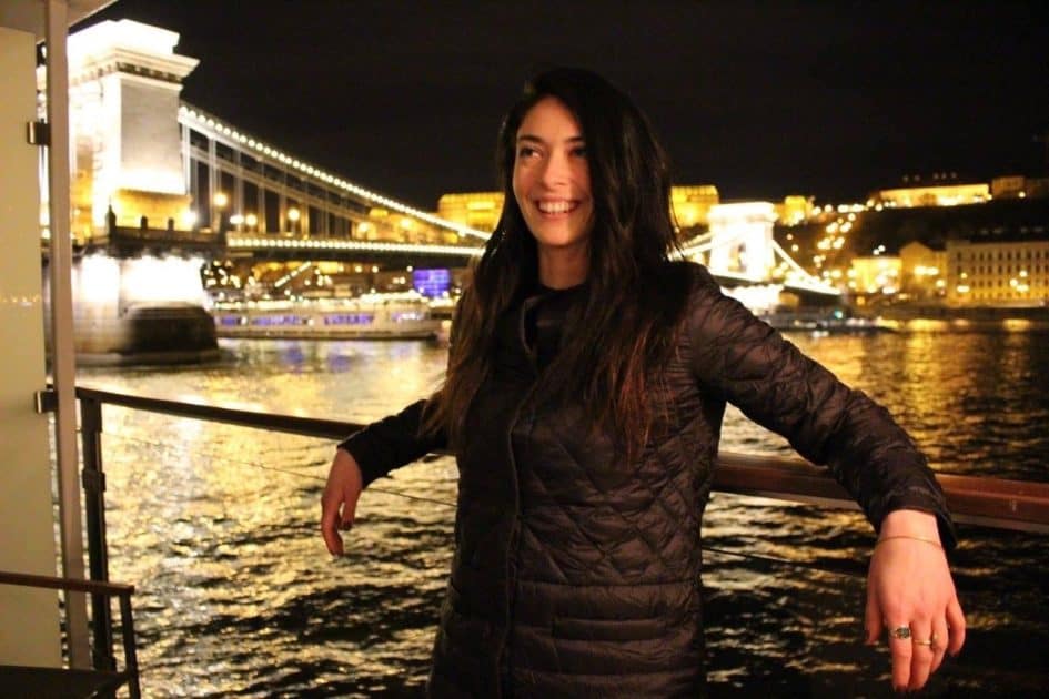 Marina on a bridge in Paris