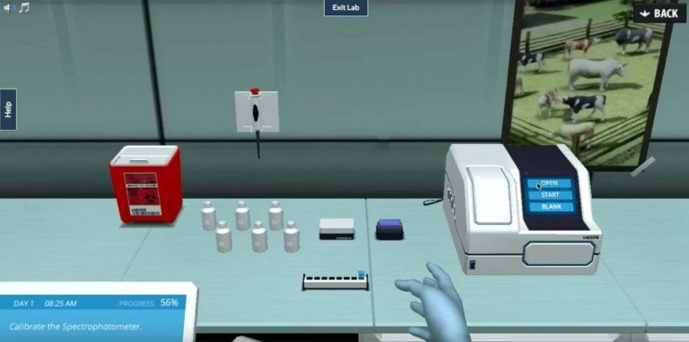 calibrate the spectrophotometer